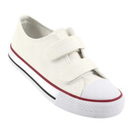 Baskets blanches avec Velcro Atletico TDZ-7-V 1