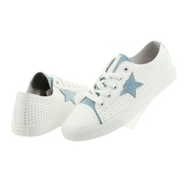Baskets Big Star étoile bleu 274692 blanc 4