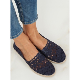 Espadrilles en dentelle bleu marine JX1020 Marine 1 Espadrilles en dentelle bleu marine JX1020 Marine 1