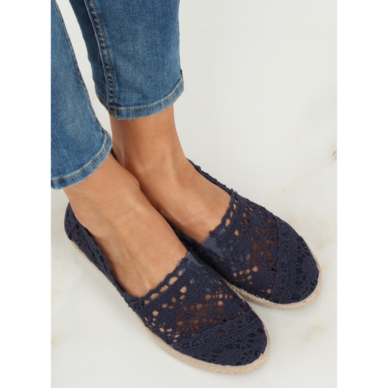 Espadrilles en dentelle bleu marine JX1020 Marine 1 Espadrilles en dentelle bleu marine JX1020 Marine 1