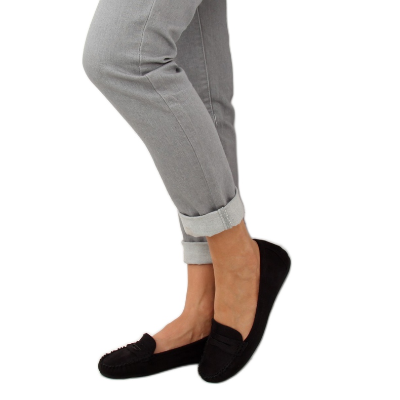 Noir Mocassins femme noirs C18037 Noir 1