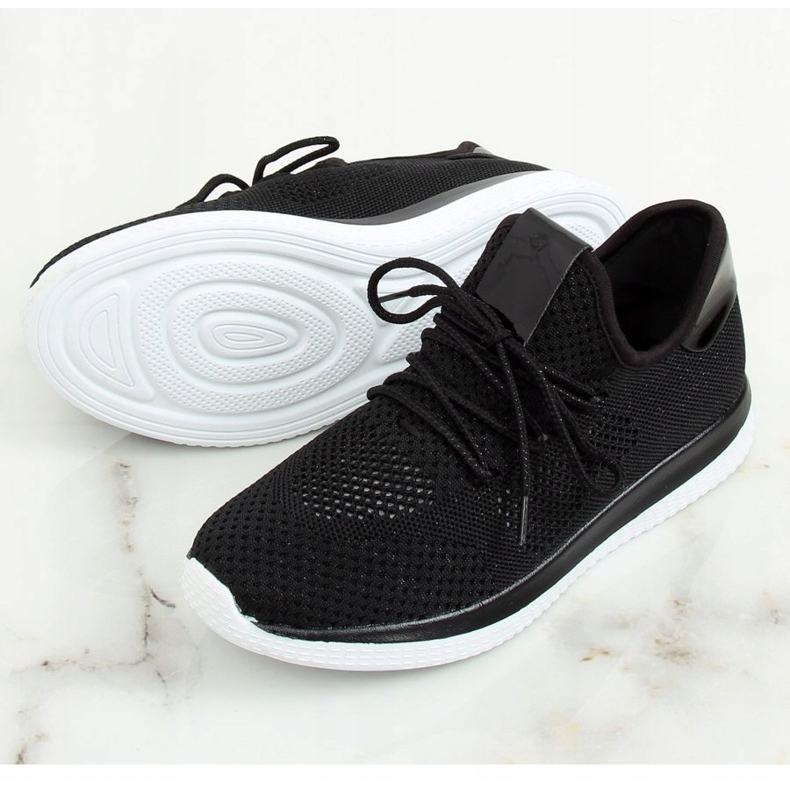 Chaussures de sport noires B111-8 Noir 2