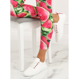 Baskets femme rouges et blanches BO-1 Red 1 Baskets femme rouges et blanches BO-1 Red 1