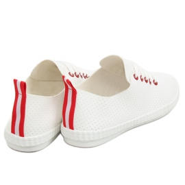 Baskets femme rouges et blanches BO-1 Red 2 Baskets femme rouges et blanches BO-1 Red 2