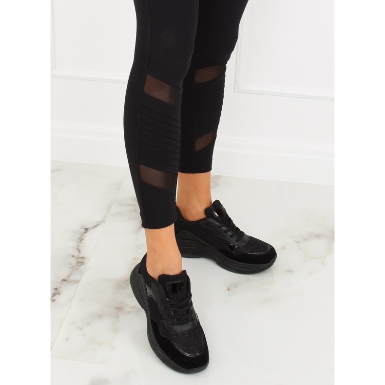 Chaussures de sport noires B318-18 Noir le noir 1