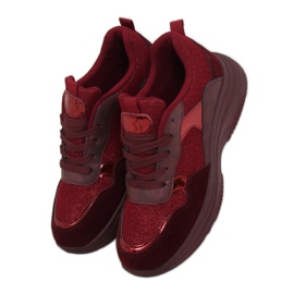 B318-18 Chaussures de sport bordeaux vin rouge 1 B318-18 Chaussures de sport bordeaux vin rouge 1