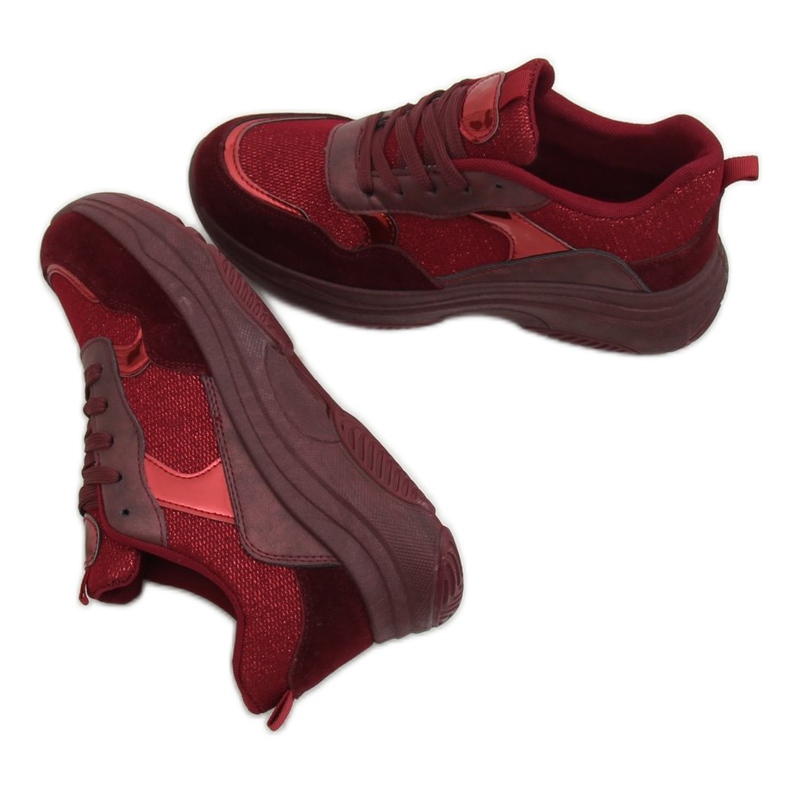 B318-18 Chaussures de sport bordeaux vin rouge 2 B318-18 Chaussures de sport bordeaux vin rouge 2