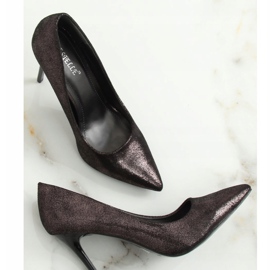 Escarpins femme graphite AT-0596-L Spear le noir multicolore 4