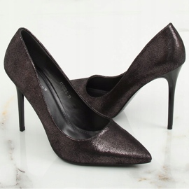 Escarpins femme graphite AT-0596-L Spear le noir multicolore 2
