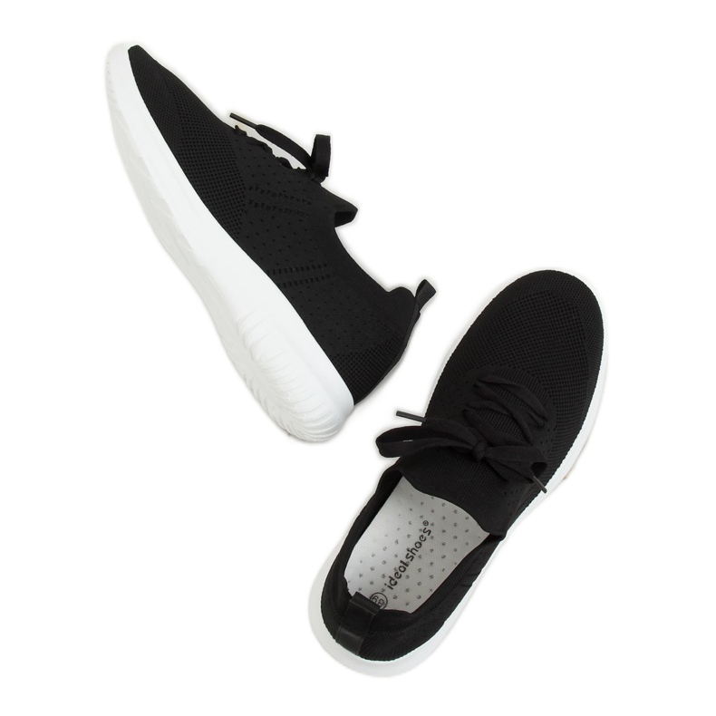 Noir LX-9837 Chaussures de sport noires 1