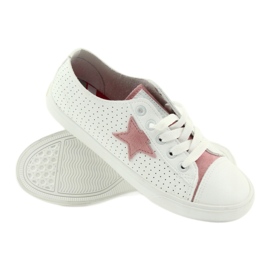 Big Star Sneakers pour femmes décorées d'une étoile 274691 blanc 1