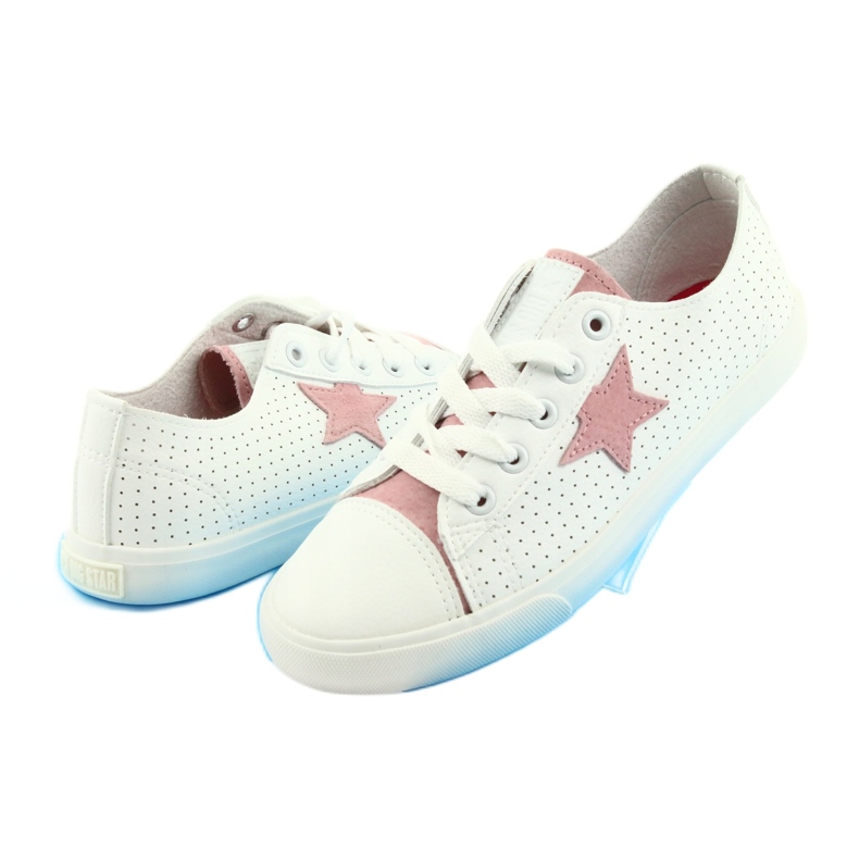 Big Star Sneakers pour femmes décorées d'une étoile 274691 blanc 5