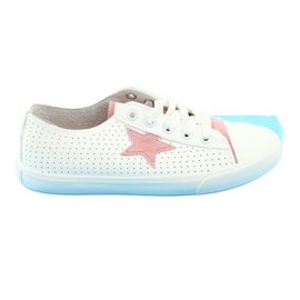 Big Star Sneakers pour femmes décorées d'une étoile 274691 blanc 3
