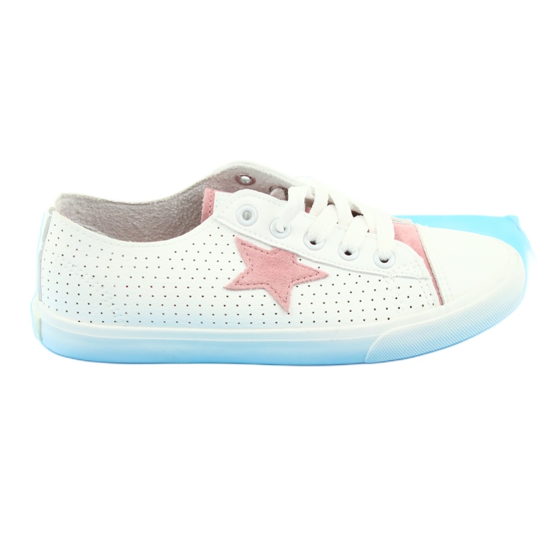 Big Star Sneakers pour femmes décorées d'une étoile 274691 blanc 3
