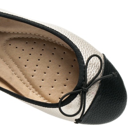 Bestelle Ballerines bicolores jaune 4