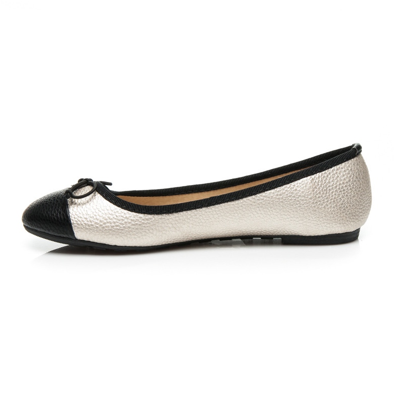 Bestelle Ballerines bicolores jaune 1