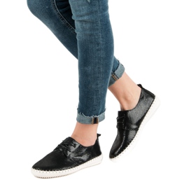 Filippo Chaussures en cuir noires le noir 2