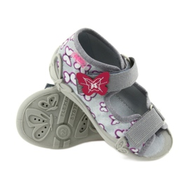 Befado sandales chaussures pour enfants 242P090 violet gris rose 5