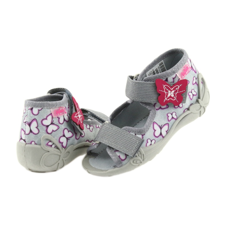 Befado sandales chaussures pour enfants 242P090 violet gris rose 4