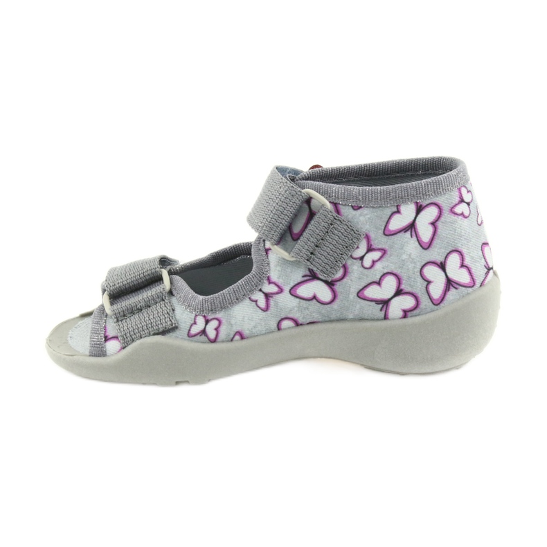 Befado sandales chaussures pour enfants 242P090 violet gris rose 2