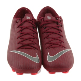 Chaussures de football Nike Mercurial Vapor 12 Academy FG M AH7375-606 bordeaux rouge 3