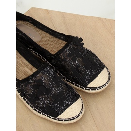 Espadrilles noires en dentelle MB188-225 Noir le noir 2 Espadrilles noires en dentelle MB188-225 Noir le noir 2