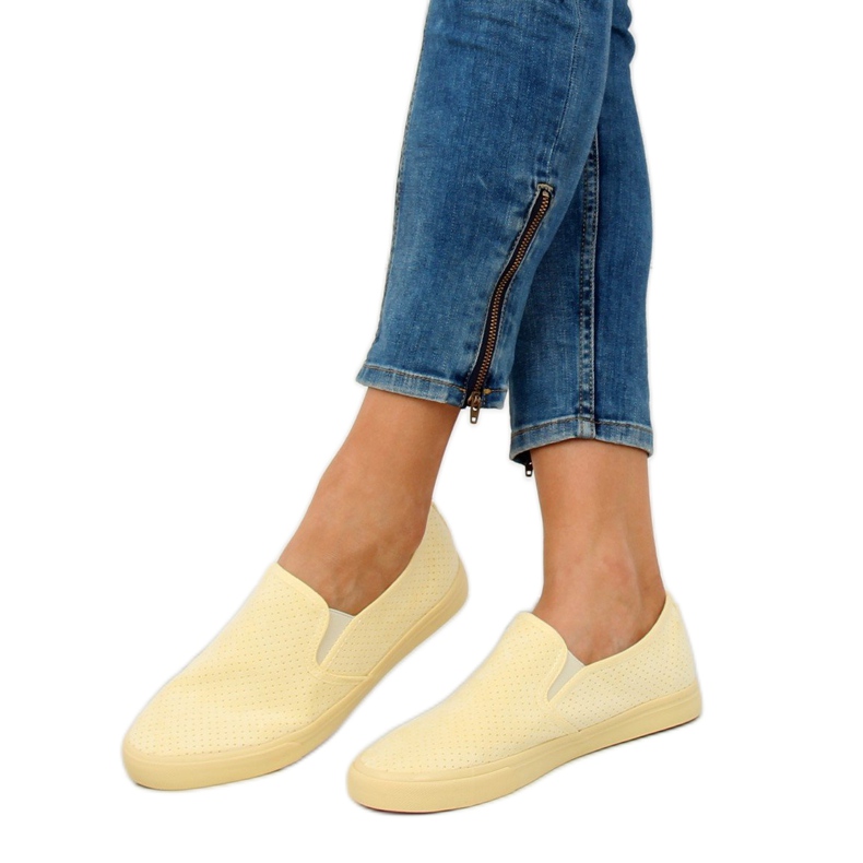 Baskets à enfiler jaunes G-92 Jaune 2