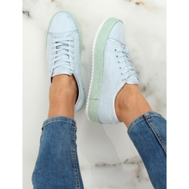 Espadrilles bleues Baskets R-365 LT.BLUE 2