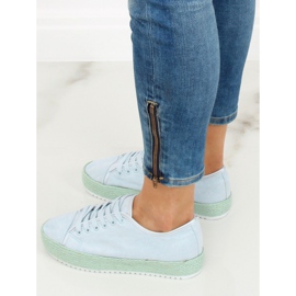 Espadrilles bleues Baskets R-365 LT.BLUE 3