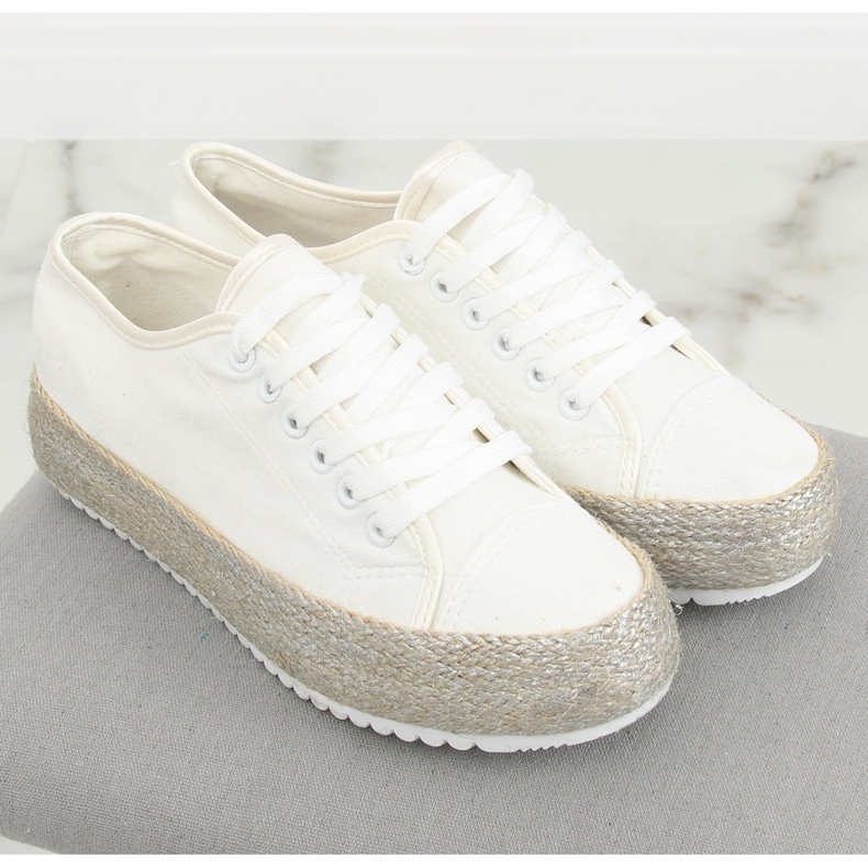 Baskets espadrilles blanches R-365 Blanc 1