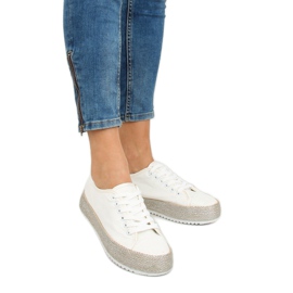Baskets espadrilles blanches R-365 Blanc 2