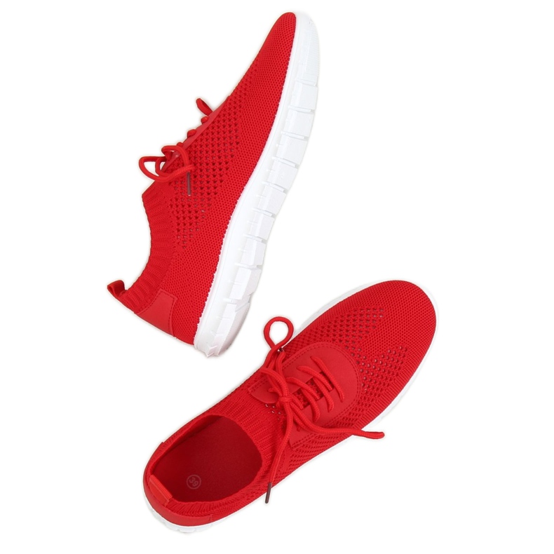 Chaussette rouge chaussures de sport K-379 Rouge 1 Chaussette rouge chaussures de sport K-379 Rouge 1