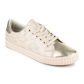 Baskets à bout brillant brun 3