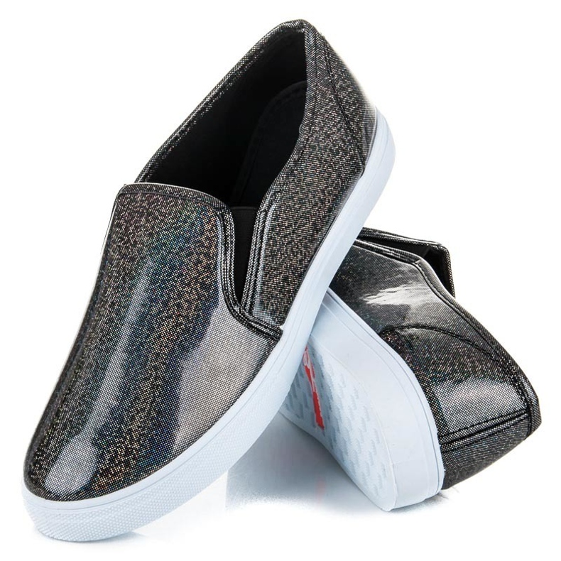 BOSHIMAO Baskets à enfiler le noir 1