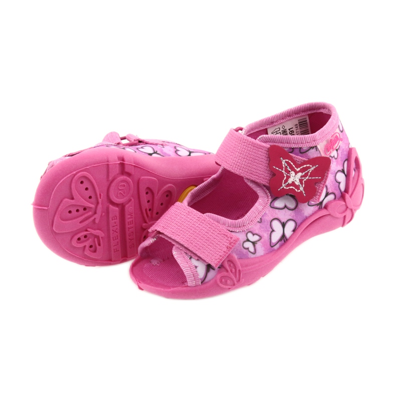 Befado sandales chaussures pour enfants 242P091 violet rose 4