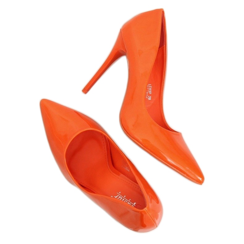 Escarpins femme orange LE03P Orange 1