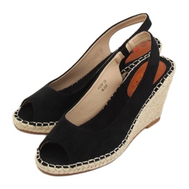 Espadrilles noires sur compensées YY29P Noir le noir 3