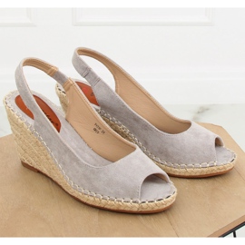 Espadrilles compensées grises YY29P Gris 3