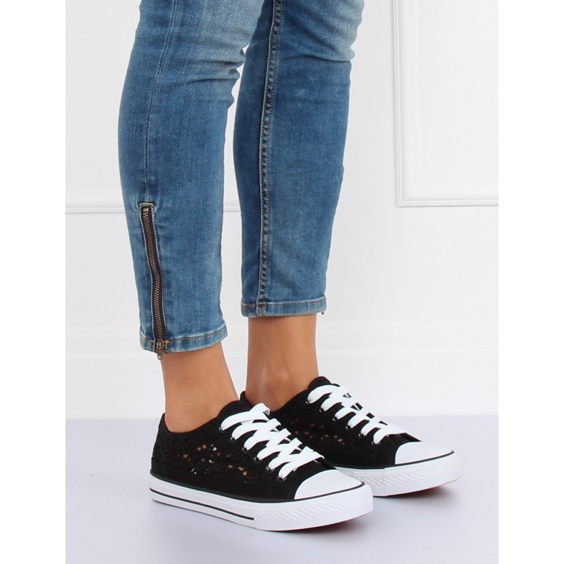 Baskets noires à lacets NB282P Noir le noir 1