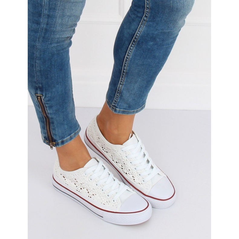 Baskets blanches à lacets NB282P Blanc 1