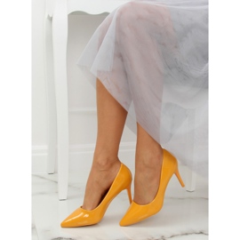 Escarpins jaunes pour femmes LE011P Jaune 4