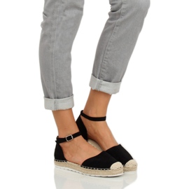 Espadrilles femme noires JH85 Noir le noir 2