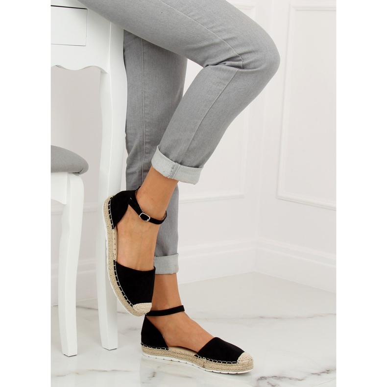 Espadrilles femme noires JH85 Noir le noir 1
