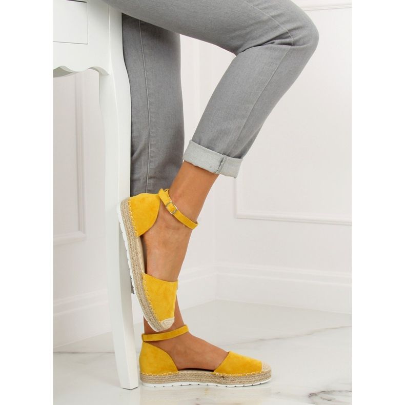 Espadrilles jaunes pour femmes JH85 Jaune 1