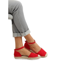 Espadrilles femme rouges JH85 Rouge 1 Espadrilles femme rouges JH85 Rouge 1