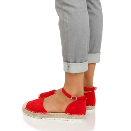 Espadrilles femme rouges JH85 Rouge 2 Espadrilles femme rouges JH85 Rouge 2