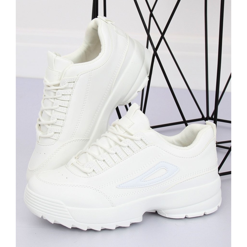 Blanc BL153P Chaussures de sport blanches 2