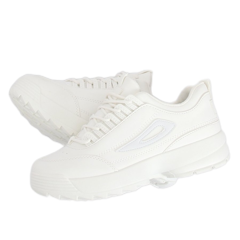 Blanc BL153P Chaussures de sport blanches 1