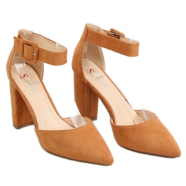 Escarpins sur le chameau de poste SY33P Camel brun 1