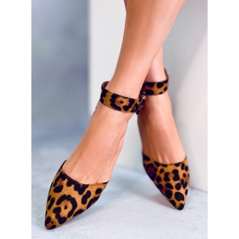 Pompes sur le léopard SY33P Leopard post brun 5